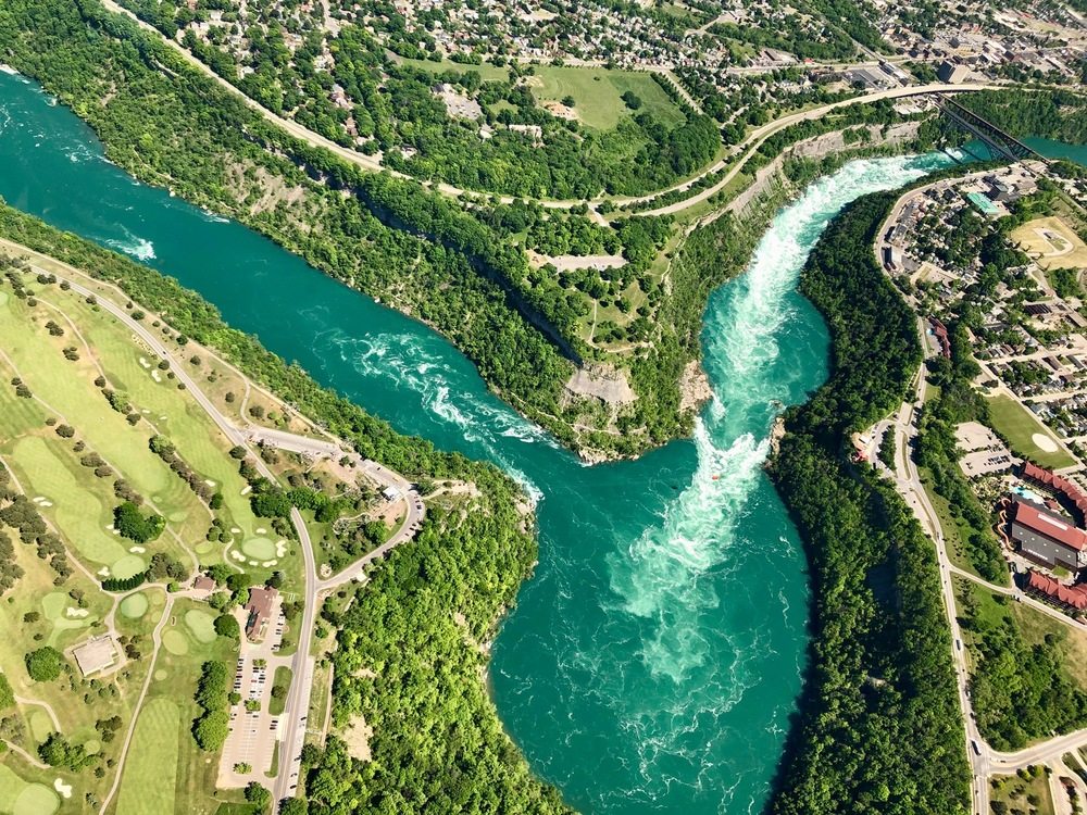 Travel photograph from our magnificent aerial views of the niagara falls from the canadian side story