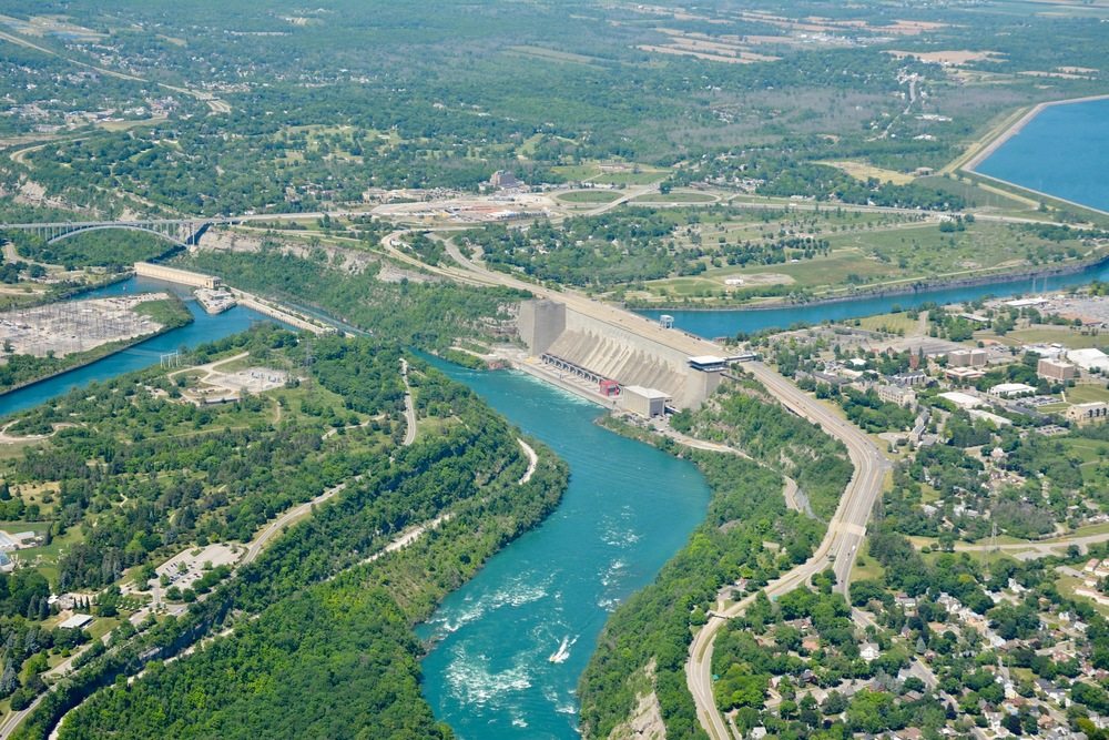 Travel photograph from our magnificent aerial views of the niagara falls from the canadian side story