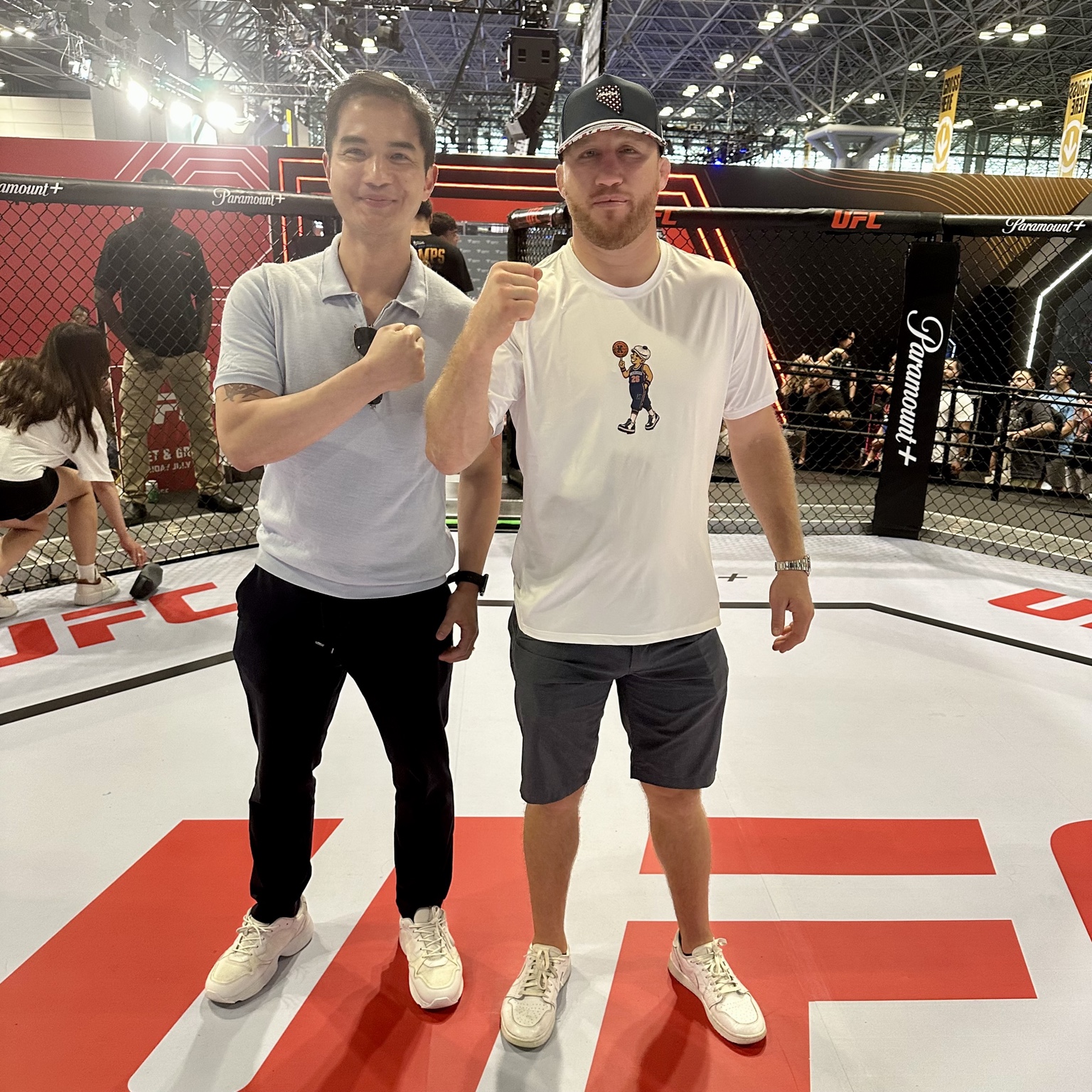 A personal moment inside the UFC exhibit at Fanatics Fest